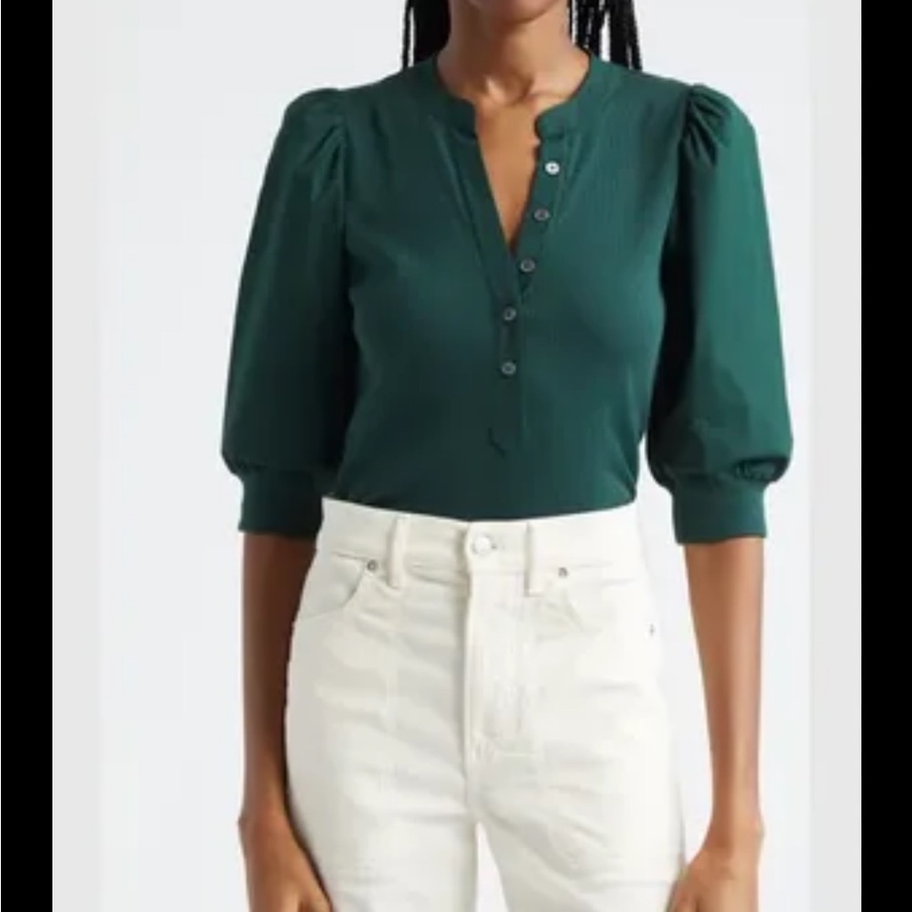 Coralee Top in Pine | Veronica Beard - Picture 3 of 3